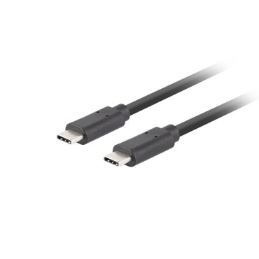 Кабел/преходник Lanberg USB-C M/M 3.1 gen 2 cable 1m 10GB/s pd100w black
