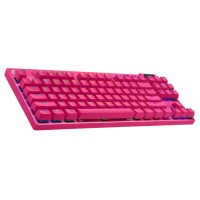 Геймърска клавиатура Logitech G PRO X TKL LIGHTSPEED Gaming Keyboard - MAGENTA - US INT'L - 2.4GHZ/BT - N/A - EMEA28-935 - TACTILE