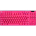 Геймърска клавиатура Logitech G PRO X TKL LIGHTSPEED Gaming Keyboard - MAGENTA - US INT'L - 2.4GHZ/BT - N/A - EMEA28-935 - TACTILE