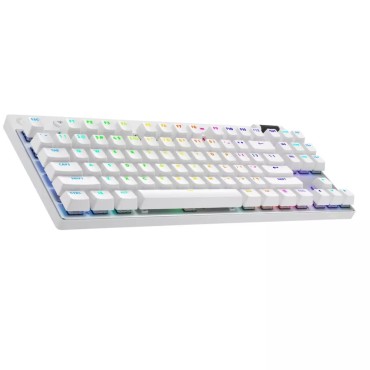 Геймърска клавиатура Logitech G PRO X TKL LIGHTSPEED Gaming Keyboard - WHITE - US INT'L - 2.4GHZ/BT - N/A - EMEA28-935 - TACTILE