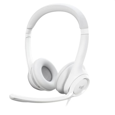 Слушалки Logitech H390 USB Computer Headset - OFF-WHITE - USB - N/A - EMEA-914 Слушалки Logitech H390 USB Computer Headset - OFF-WHITE - USB - N/A - EMEA-914