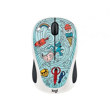 Мишка Logitech Doodle Collection - M238 Wireless Mouse - BAE-BEE BLUE, Colour