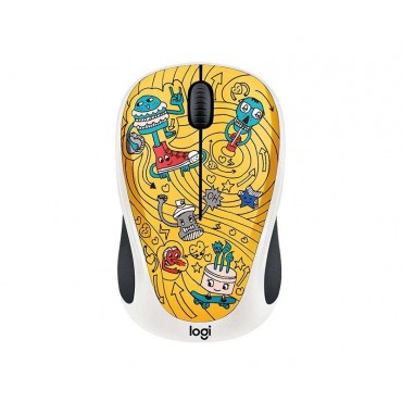 Мишка Logitech Doodle Collection - M238 Wireless Mouse - GO-GO GOLD, Colour