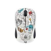 Мишка Logitech Doodle Collection - M238 Wireless Mouse - TECHIE WHITE