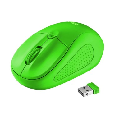 Мишка TRUST Primo Wireless Mouse - Green, Green