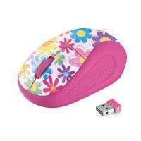 Мишка TRUST Primo Wireless Mouse - pink flowers