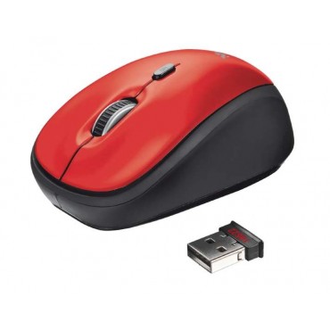 Мишка TRUST Yvi Wireless Mini Mouse Red, Black/Red