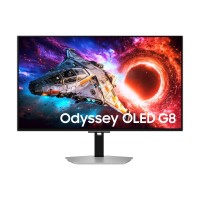 Монитор Samsung 32'' LS32HG800SU Odyssey OLED G8 4K 3840x2160 0.03ms 240Hz Glare Free DP 2.1 (UHBR20) & USB-C (98W) Silver