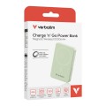 Оптично устройство за лаптоп Verbatim Charge 'n' Go Essentials Power Bank Magnetic Wireless 10000mAh Green