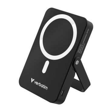 Оптично устройство за лаптоп Verbatim Charge 'n' Go Power Bank with Stand Magnetic Wireless 10000mAh Black