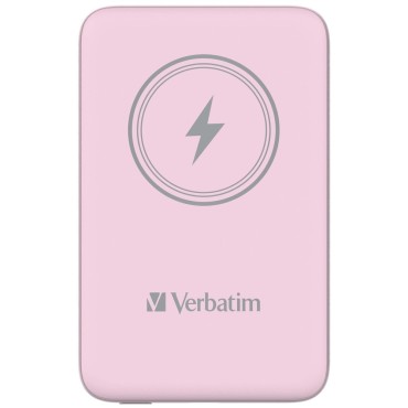 Оптично устройство за лаптоп Verbatim MCP-10PK Power Pack 10000 mAh with UBS-C PD 20W / Magnetic Wireless Charging 15W Pink Оптично устройство за лаптоп Verbatim MCP-10PK Power Pack 10000 mAh with UBS-C PD 20W / Magnetic Wireless Charging 15W Pink