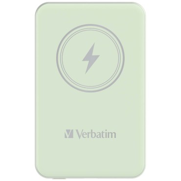 Оптично устройство за лаптоп Verbatim MCP-5GN Power Pack 5000 mAh with UBS-C PD 20W / Magnetic Wireless Charging 15W Green Оптично устройство за лаптоп Verbatim MCP-5GN Power Pack 5000 mAh with UBS-C PD 20W / Magnetic Wireless Charging 15W Green