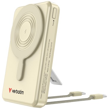 Оптично устройство за лаптоп Verbatim Power Bank Magnetic Wireless 10.000 mAh C+C Display Gold Оптично устройство за лаптоп Verbatim Power Bank Magnetic Wireless 10.000 mAh C+C Display Gold