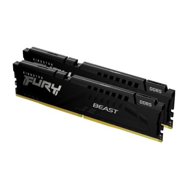 Памет за компютър Kingston FURY Beast 16GB (2x8GB) DDR5 6000 MHz CL36 Black
