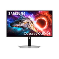 Монитор Samsung 27'' LS27HG800SU Odyssey OLED G8 4K 3840x2160 0.03ms 240Hz Glare Free DP 2.1 (UHBR20) & USB-C (98W) Silver