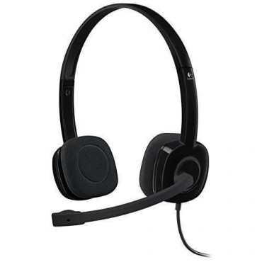 Слушалки Logitech Stereo Headset H151, Black