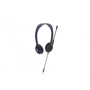 Слушалки Logitech Wired 3.5mm Headset with Mic - Midnight blue, Blue