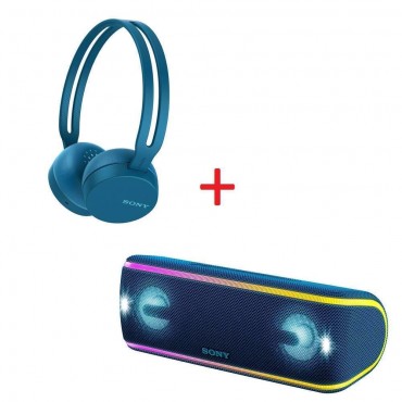 Слушалки Sony Headset WH-CH400, Blue