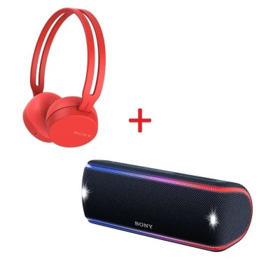 Слушалки Sony Headset WH-CH400, Red