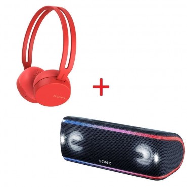 Слушалки Sony Headset WH-CH400, Red