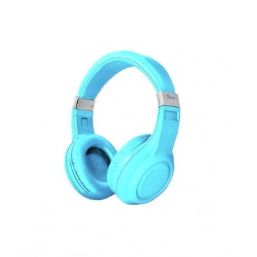 Слушалки TRUST Dura Bluetooth wireless headphones - blue, Blue