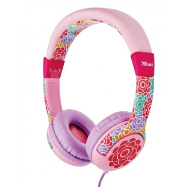 Слушалки TRUST Spila Kids Headphone - flower, Colour