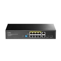 Суич Cudy GS1010PS2 8-Port Gigabit PoE+ Switch with 2 Gigabit Uplink ports and 2 Gigabit SFP slot 120W 8-10/100/1000 BASE-T Gigabit ports