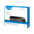 Суич Cudy GS1010PS2 8-Port Gigabit PoE+ Switch with 2 Gigabit Uplink ports and 2 Gigabit SFP slot 120W 8-10/100/1000 BASE-T Gigabit ports