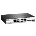 Суич D-Link 16 10/100/1000 Base-T port with 4 x 1000Base-T /SFP ports