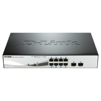 Суич D-Link 8-Port Gigabit PoE Smart Switch with 2 SFP ports