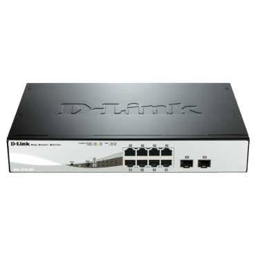Суич D-Link 8-Port Gigabit PoE Smart Switch with 2 SFP ports Суич D-Link 8-Port Gigabit PoE Smart Switch with 2 SFP ports