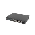 Суич Lanberg switch 16x 100mb poe+/2x 1GB/1x sfp unmanaged rack 10