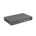Суич Lanberg switch 16x 100mb poe+/2x 1GB/1x sfp unmanaged rack 10