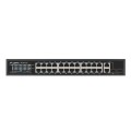 Суич Lanberg Switch 24 x 100MB POE+/2 x Combo Rack 19