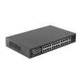 Суич Lanberg switch 24x 100mb poe+/2x combo rack 19