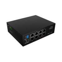 Суич Lanberg Switch ILGE-8P-2S-120 POE 4 x BT 4 x AT 2 x SFP DIN Unmanagment Gigabit Ethernet