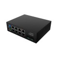 Суич Lanberg Switch ILGE-8P-2S-120 POE 4 x BT 4 x AT 2 x SFP DIN Unmanagment Gigabit Ethernet