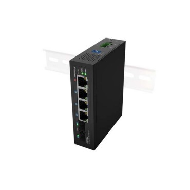 Суич Lanberg Switch Light Industrial POE 1 x BT 3 x AT 2 x SFP DIN Unmanagment Gigabit Ethernet Суич Lanberg Switch Light Industrial POE 1 x BT 3 x AT 2 x SFP DIN Unmanagment Gigabit Ethernet