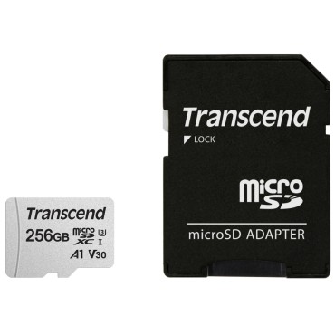 Флаш памети Transcend 256GB microSD w/ adapter UHS-I U3 A1 Флаш памети Transcend 256GB microSD w/ adapter UHS-I U3 A1