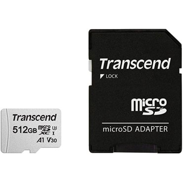 Флаш памети Transcend 512GB microSD w/ adapter UHS-I U3 A1