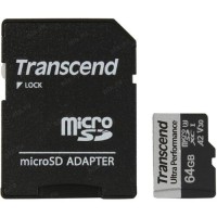 Флаш памети Transcend 64GB micro SD with adapter UHS-I U3 A2 Ultra Performance