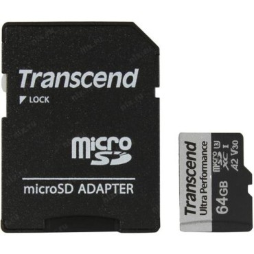 Флаш памети Transcend 64GB micro SD with adapter UHS-I U3 A2 Ultra Performance Флаш памети Transcend 64GB micro SD with adapter UHS-I U3 A2 Ultra Performance