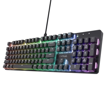 Геймърска клавиатура TRUST GXT 871 Zora Mechanical Gaming Keyboard - Black US