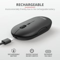 Мишка TRUST Puck Wireless & BT Rechargeable Mouse Black Мишка TRUST Puck Wireless & BT Rechargeable Mouse Black