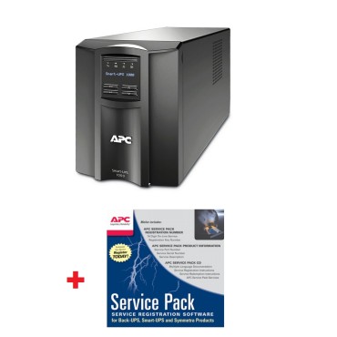 UPS APC Smart-UPS 1000VA LCD 230V with SmartConnect + APC Service Pack 3 Year Warranty Extension (for new product purchases)