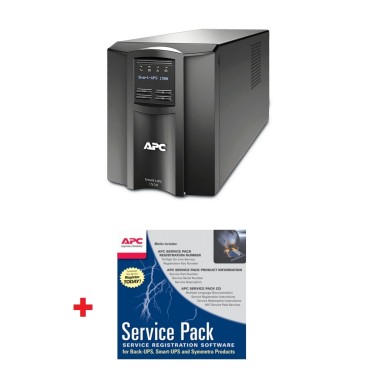 UPS APC Smart-UPS 1500VA LCD 230V with SmartConnect + APC Service Pack 3 Year Warranty Extension (for new product purchases)