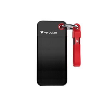 Външен SSD Verbatim Pocket SSD USB 3.2 Gen 2 512GB Black/Red