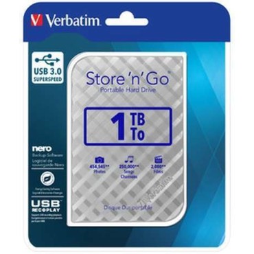 Външни твърди дискове Verbatim ext 1TB USB3.0 Silver 2, Silver