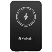 Оптично устройство за лаптоп Verbatim MCP-5BK Power Pack 5000 mAh with UBS-C PD 20W / Magnetic Wireless Charging 15W Black