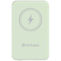 Оптично устройство за лаптоп Verbatim MCP-5GN Power Pack 5000 mAh with UBS-C PD 20W / Magnetic Wireless Charging 15W Green